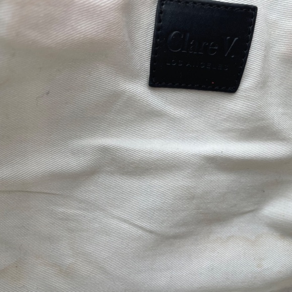 Clare V leather woven small tote bag purse - Picture 5 of 5